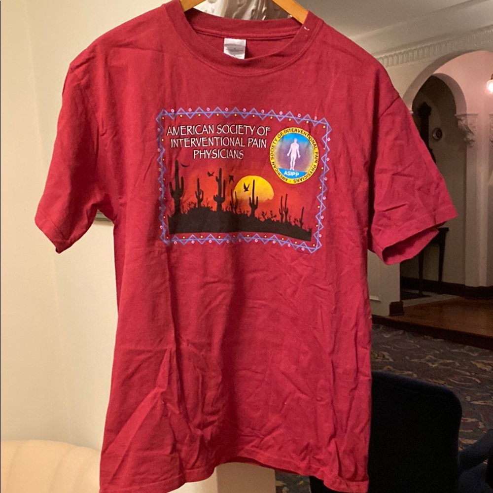 American Society of Interventional pain Physicians 100% Cotton T-shirt Large